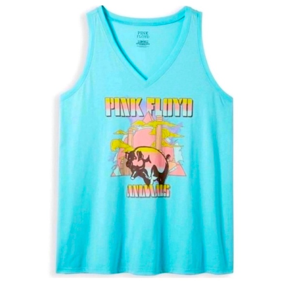 Torrid Pink Floyd Classic Fit V-Neck Tank - Picture 1 of 5